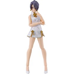 "Pre-Order" [569b] figma Female Body (Mika) with Mini Skirt Chinese Dress Outfit (White)