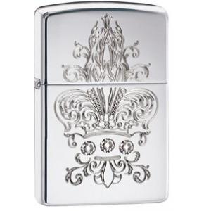 Zippo 28805 High Polish Chrome Features Swarovski elements