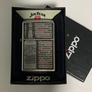 Zippo 28344 Jim Beam Emblem Street Chrome ของแท้จากอเมริกา บรรจุในกล่องสวยงาม