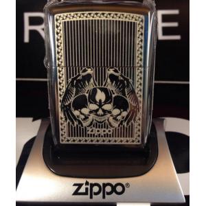 ZIPPO 28678 Iced Skulls Black Ebony