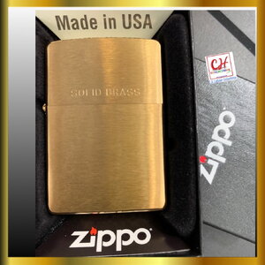 zippo ไฟแช็คซิปโป้ zippo 204Solidbrass ไฟแช็คเนื้อทองเหลือง ก้นเต็มตัวใส้ในชุบสีทอง สำหรับจุดไฟ อุปกรณ์เดินป่าตั้งแคมป์ มาตรฐาน