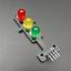 LED Module 3 traffic light หลอดไฟ LED ขนาดใหญ่ 8mm 3 สี แบบไฟจราจร