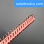 ก้างปลา 2x40P 2.54mm Pin Header Dip Straight Double Row 2X40 Pin สีแดง