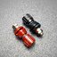 (1คู่) JS-107ขั้วต่อขนาด M5 (JIEXIANZHU) ฝาครอบเบกาไลต์+เกลียวทองแดง น๊อตวัสดุเหล็กชุบนิกเกิล สำหรับเครืองเชื่อม อินเวอร์เตอร์ แบตเตอรี่