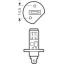 หลอดไฟหน้า / ไฟตัดหมอก HALOGEN H1 55W 12V OSRAM