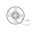 25T (สีเงิน) Aluminum Round Servo Mount + Screws (MG995, MG996R, S3003, TR213)