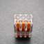 Terminal ต่อสายไฟแบบเร็ว 6 ช่อง (3 in - 3 out) แบบใส Wire Connector Quick Terminal 0.08-4mm Square Slitter SPL-3 PCT-222T