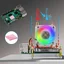 52Pi ICE-Tower CPU Cooler RGB LED Light Cooling Fan for Raspberry Pi 5