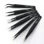 DEQI ANTI-static Black Tweezers (คีมคีบ DEQI ป้องกันไฟฟ้าสถิตย์)