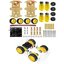 4WD 2-Layer Smart Car Chassis Kits with Speed Encoder DC 3V 5V 6V for Arduino