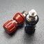 (1คู่) JS-107ขั้วต่อขนาด M5 (JIEXIANZHU) ฝาครอบเบกาไลต์+เกลียวทองแดง น๊อตวัสดุเหล็กชุบนิกเกิล สำหรับเครืองเชื่อม อินเวอร์เตอร์ แบตเตอรี่