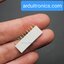 [White] 1x10 Pin Single Row Female Header 2.54mm Pitch Straight Pin Square (จำนวน 1 ชิ้น)