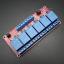 6 Channel Relay Module High/Low Level Trigger (5V) - Red PCB
