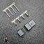 2.54mm 4 Pin Black Plastic Male Female JST-SM Housing Crimp Terminal Connector