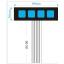 Membrane 1x4 Matrix Keypad (แบบมีตัวเลข)