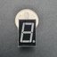 0.56 inch Seven Segment 1 Digit Yellow Green (Common Anode) 12.7 x 19.1 x 8.1mm - 5161BG (CS5611BG)