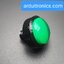 ปุ่มกดตู้เกม สวิตช์กดติดปล่อยดับขนาดใหญ่ 60mm พร้อมไฟ LED สีเขียว