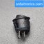 สวิตช์ไฟเปิด/ปิด KCD1 Rocker Switch Round 20mm 6A 250V 2 ขา On/Off - สีดำ
