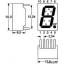 0.56 inch Seven Segment 1 Digit Emerald Green (Common Anode) 12.7 x 19.1 x 8.1mm - 5161BG (CS5611BGG)