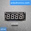 โมดูลแสดงค่าตัวเลข 4 หลัก สีเหลือง 7 Segment 4 Digit TM1637 Module Size 0.56" (5643BY Common Anode)