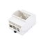 DIN Rail ABS Case for Raspberry Pi 5, Large Inner Space, Injection Moduling (แท้จาก Waveshare)