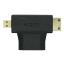 Micro/Mini HDMI Male to HDMI Female Adapter (3-in-1 Combo)