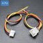 สายไฟ xh2.54mm 4-Pin Female + Male Head ยาว 20cm (2 เส้นคู่ หัวตัวผู้และหัวตัวเมีย)