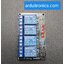 12V 4 Channel Relay Low-Level Trigger Relay Module (with LED - PCB สีดำ มีช่องสกรูให้ยึด)