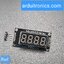 โมดูลแสดงค่าตัวเลข 4 หลัก สีแดง 7 Segment 4 Digit TM1637 Module Size 0.36"
