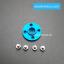 25T (สีน้ำเงิน) Aluminum Round Servo Mount + Screws (MG995, MG996R, S3003, TR213)