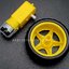 Gear Motor with Wheel Tire มอเตอร์แกนเดี่ยวพร้อมล้อ (อัตราทด 1:48)