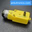 Metal Gear Motor (เฟืองโลหะ 100%) - อัตราทด 1:90 ความเร็วรอบ 96 rpm แกนข้างเดียว กรอบสีเหลือง
