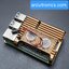 Aluminium Case for Raspberry Pi 4 with Dual Fan (Gold) แบบที่ 1