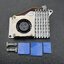 Raspberry Pi 5 Active Cooling Fan With Aluminum Radiator Heat Sink - สีเงินและพัดลมสีดำ