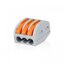 Terminal ต่อสายไฟแบบเร็ว 3 จุด Wire Connector Quick Terminal 0.75-4 Square Slitter PCT-213