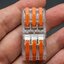 Terminal ต่อสายไฟแบบเร็ว 6 ช่อง (3 in - 3 out) แบบใส Wire Connector Quick Terminal 0.08-4mm Square Slitter SPL-3 PCT-222T