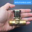 Solenoid Valve โซลินอยด์วาล์วน้ำเกลียวนอก ทองเหลือง NC ปกติปิด 1/2" 4หุน 12VDC