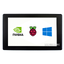 [ยี่ห้อ Waveshare] 7inch Capacitive Touch Screen LCD (H) with Case, 1024×600, HDMI, IPS, Various Systems Support