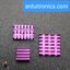 Raspberry Pi 4 Heat Sink Set for Raspberry Pi แผ่นระบายความร้อน 3ชิ้น สีม่วง