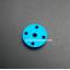 25T (สีน้ำเงิน) Aluminum Round Servo Mount + Screws (MG995, MG996R, S3003, TR213)