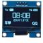 จอแสดงผล OLED 128x64 แบบ I2C ขนาด 1.3" สีน้ำเงิน OLED Display I2C Module 1.3" for Arduino