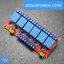 6 Channel Relay Module High/Low Level Trigger (12V) - Red PCB