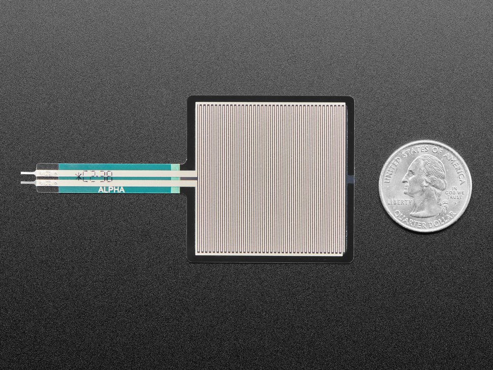 Square Force-Sensitive Resistor (FSR) - Alpha MF02A-N-221-A01 (แท้จาก Adafruit, USA)
