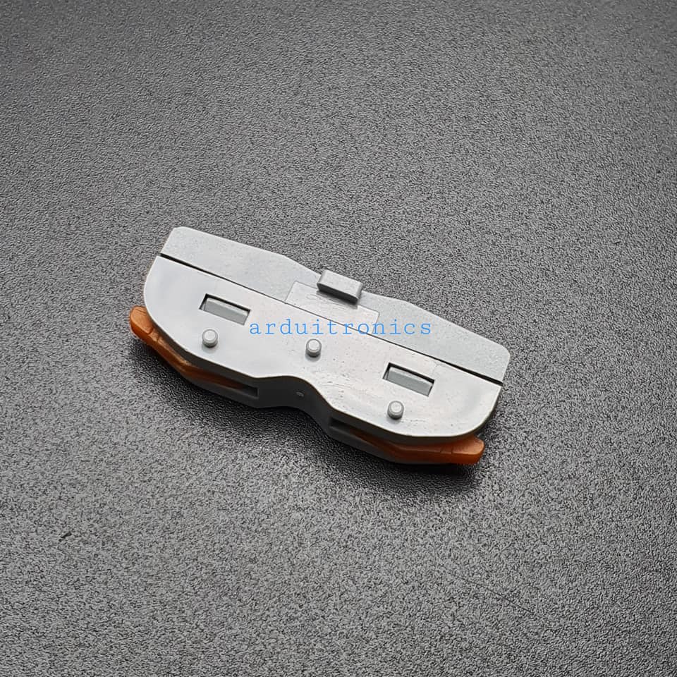 Terminal ต่อสายไฟแบบเร็ว 2 ช่อง (1 in - 1 out) Wire Connector Quick Terminal 0.08-4mm Square Splitter SPL-1 สีส้ม