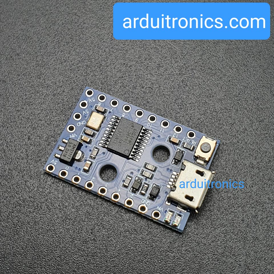 DigiSpark Pro Development Board (ATTINY167) - Blue PCB (ฟรี Pin Header)
