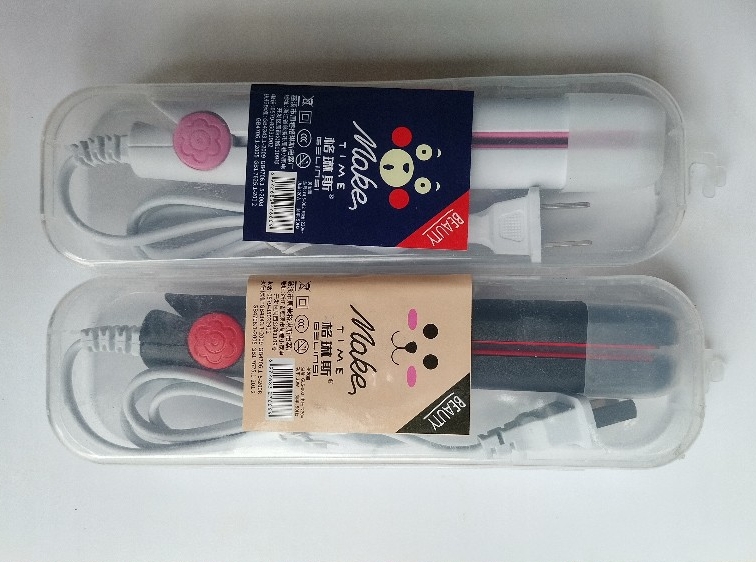 2ชิันเครื่องหนีบผมมินิ ขนาดพกพา เครื่องรีดผมม้วนผม