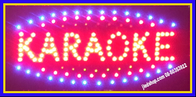 ป้ายไฟKARAOKE กระพิบLED ป้ายไฟLEDแบบสำเร็จ