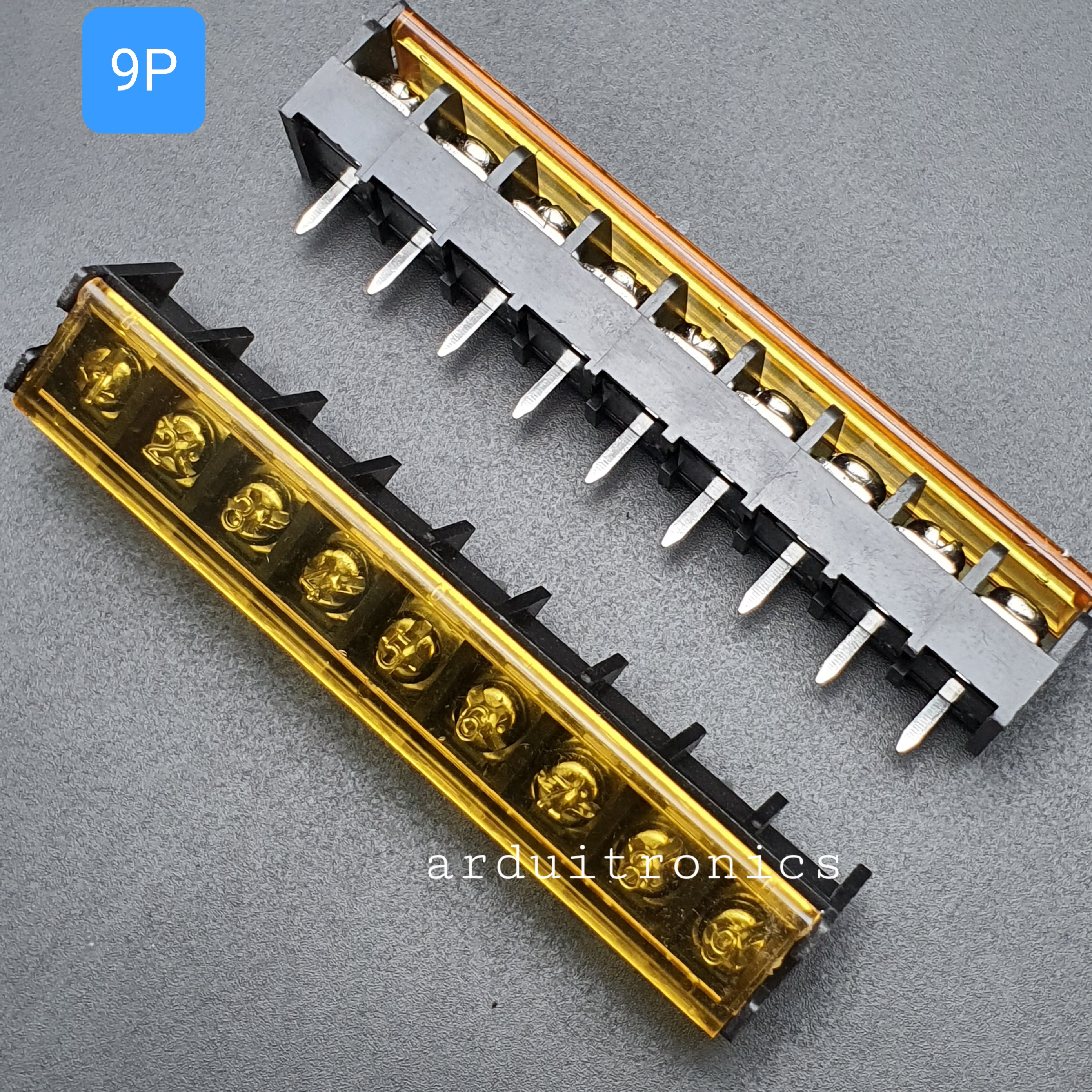 ขั้วต่อ Terminal Block HB-9500 (25A) แบบ 9 ช่อง แบบมีฝาครอบ