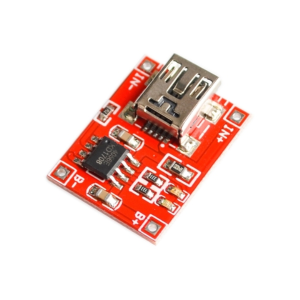 Li-ion Battery Charger Module Board Mini 5v USB 1A li-ion Battery Charger TP4056 18650 หัว Mini Usb