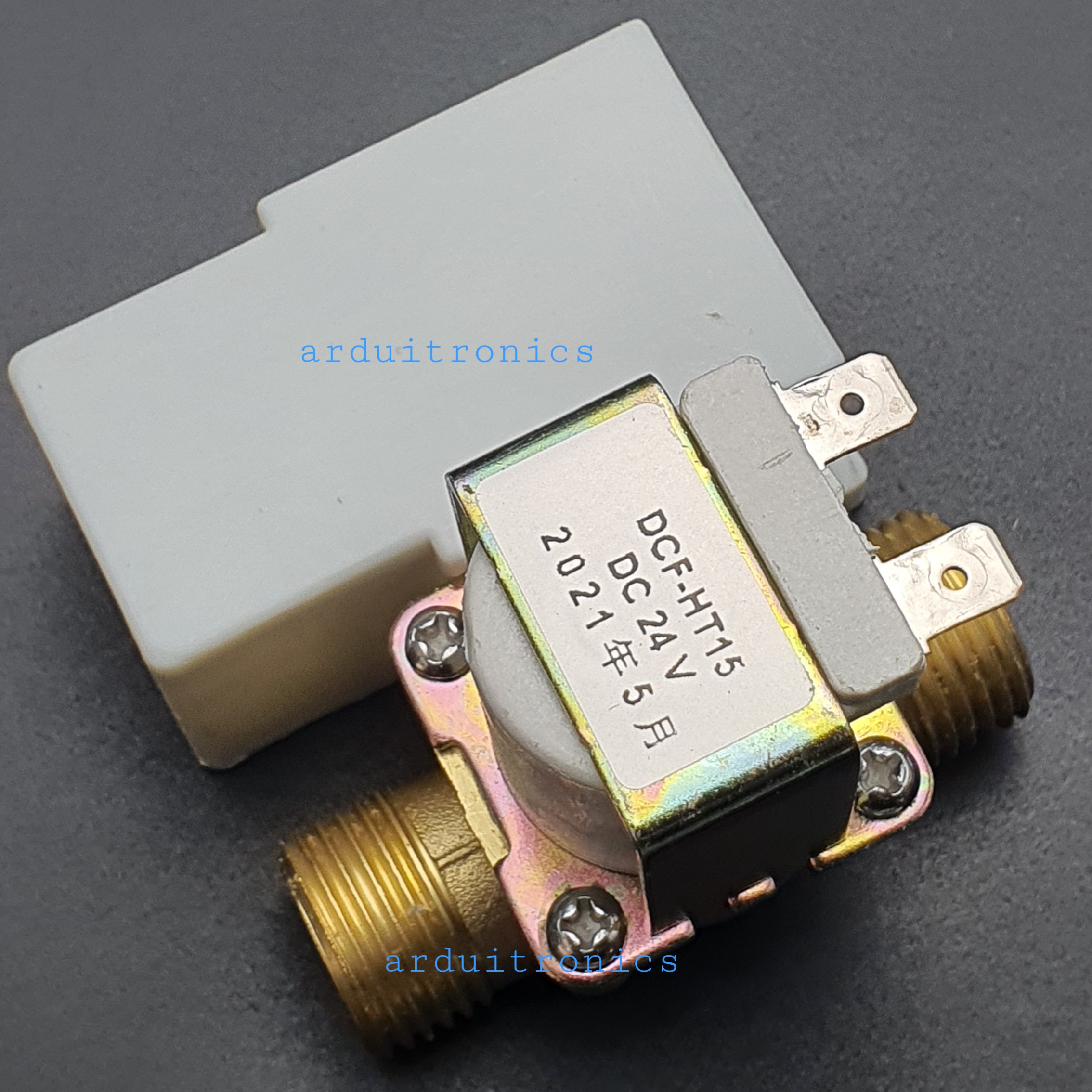 Solenoid Valve โซลินอยด์วาล์วน้ำเกลียวนอก ทองเหลือง NC ปกติปิด 1/2" 4หุน 24VDC